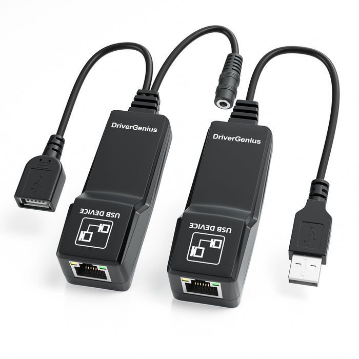 VTOP USB 2.0 Network Extender Over RJ45 Cat5e /Cat6 /Cat7 Ethernet - Driver Free Version per Windows 10 / MacOS 10.15 / Ubuntu (50 Meters)