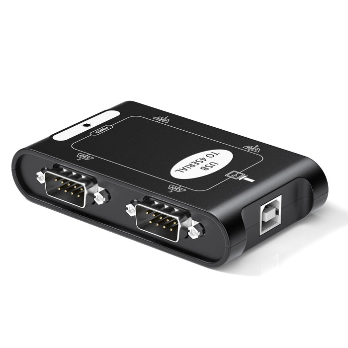 DriverGenius 4-Port USB to Serial Adapter Hub - Windows 11, Linux Only (4XRS232-B)