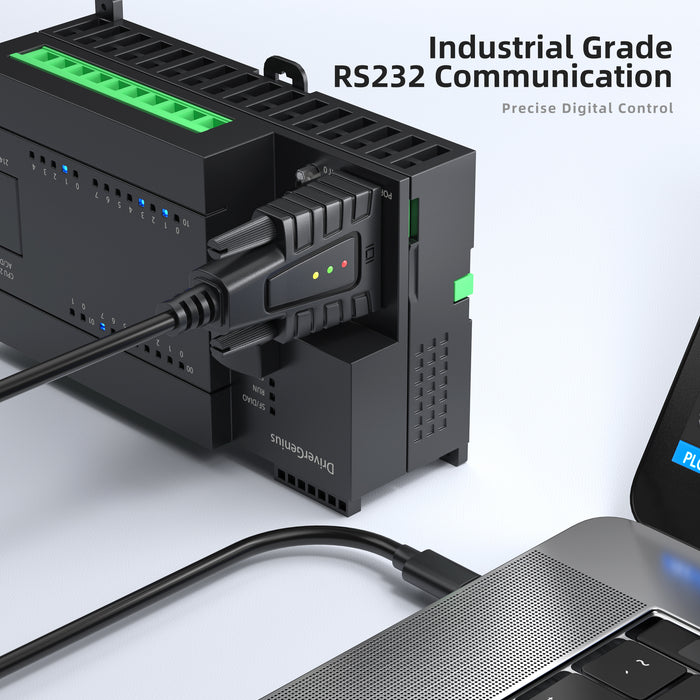 DriverGenius USB-C to RS-232 DB9 Serial Adapter - Windows 11 & macOS 14 (USB232A-B-C)