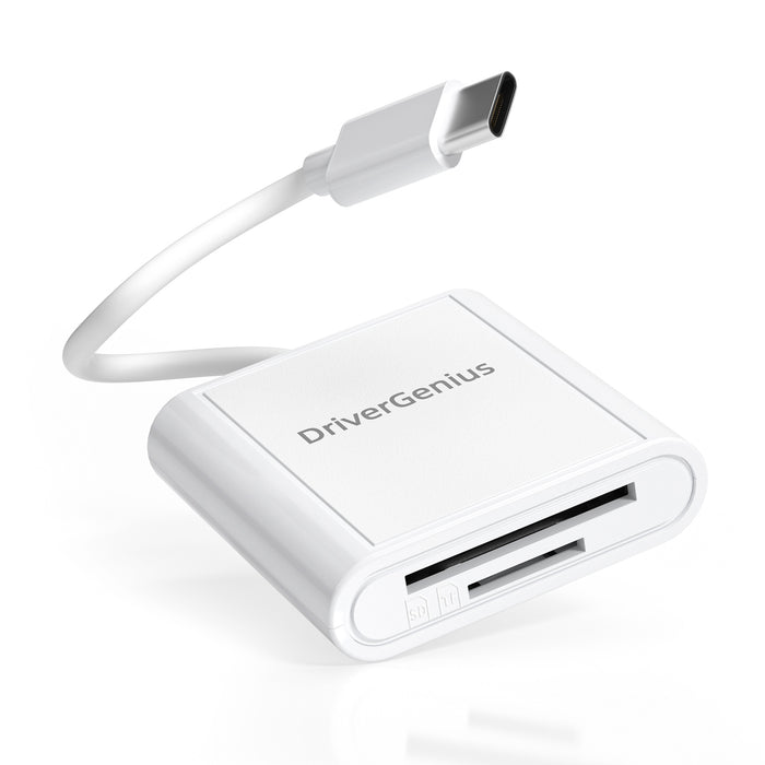DriverGenius USB Type-C SD / microSD Card Reader - 2-In-1 SD Memory Card Reader (HB002)