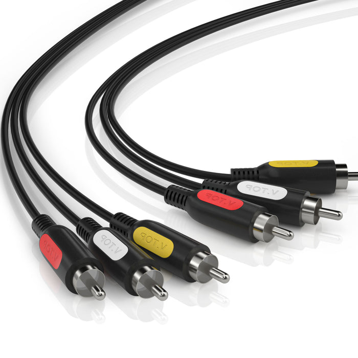 DriverGenius 3 x RCA Composite Audio / Video Cable