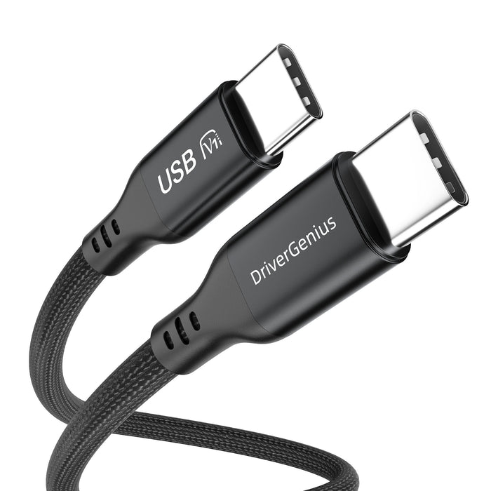 DriverGenius UC240-U2 USB-C PD3.1 240W Charging Cable - Nylon Braided, 1.8m