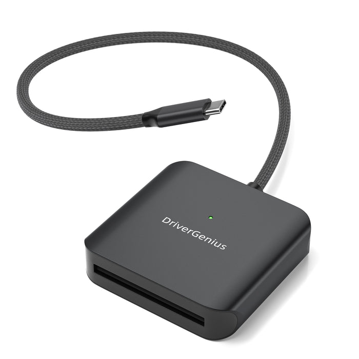 DriverGenius USB-C CFast 2.0 Card Reader - Metal, 5Gbps (HB083-C)
