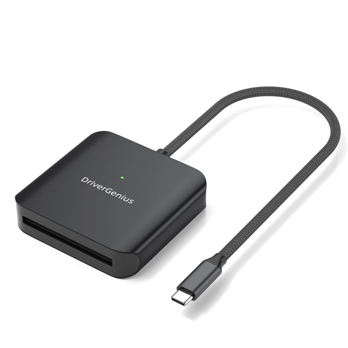 DriverGenius USB-C CFast 2.0 Card Reader - Metal, 5Gbps (HB083-C)