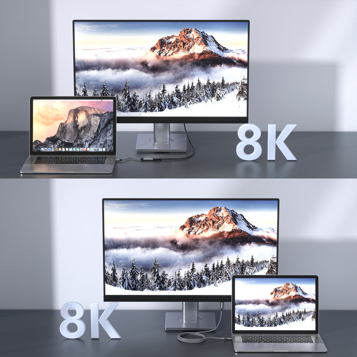 DriverGenius Vertex X86 Pro | 8K/60Hz USB-C to DisplayPort Adapter - 2 Pack