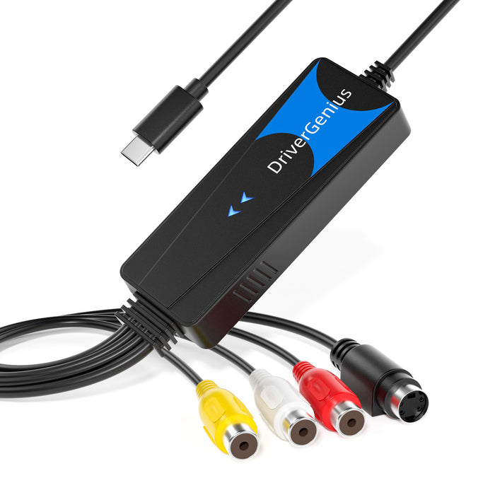 DriverGenius VDC2018 S-Video / Composite auf USB Video Grabber / Capture Kabel - Windows 11 & macOS 12