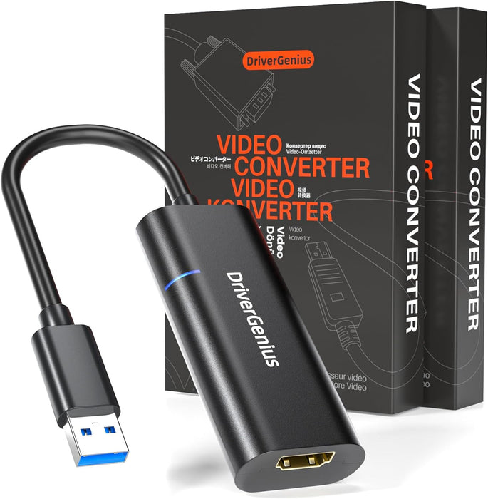 DriverGenius ViewX Uni Series | USB 3.0 to HDMI 1080p Video & Audio Converter (2-Pack)