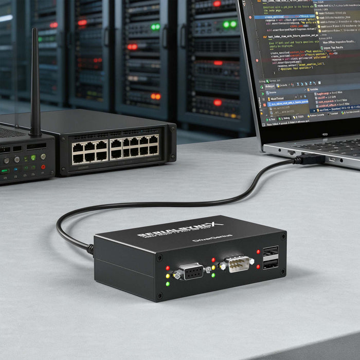 DriverGenius SerialSyncX Industrial Dual RS232 USB Serial Adapter