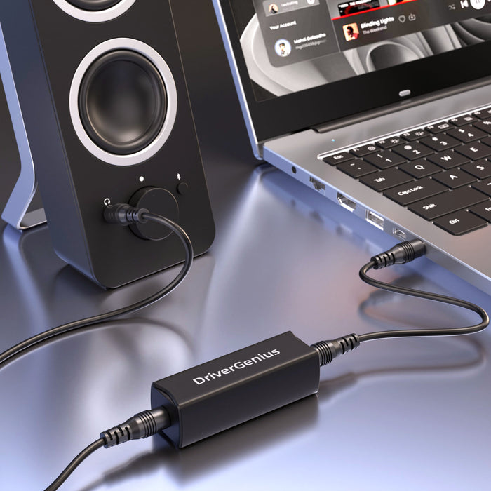 DriverGenius HumShield Series | 3.5mm Ground Loop Noise Isolator, Hum & Buzz Noise Eliminator for Car Audio, Home Hi-Fi & Desktop Speakers (Passive TRS, 1-Pieces/Package)