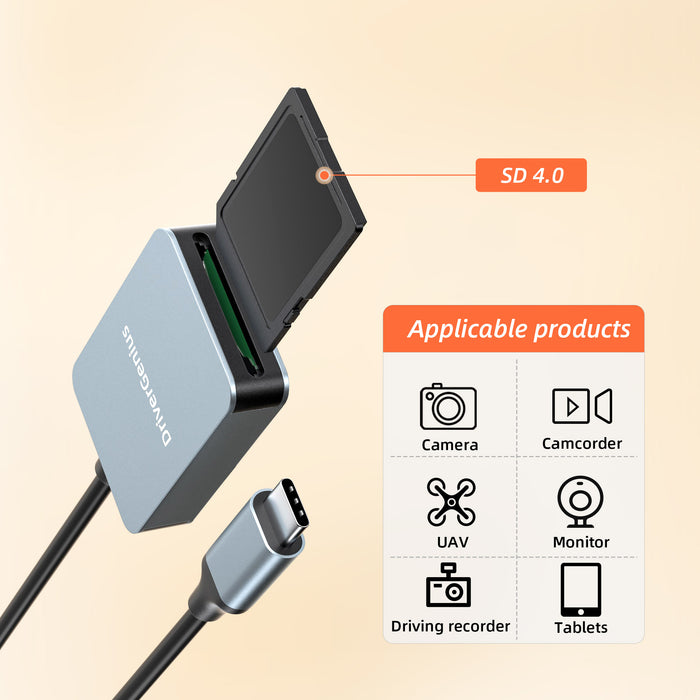 DriverGenius ProRead V-Series USB-C SD Card Reader