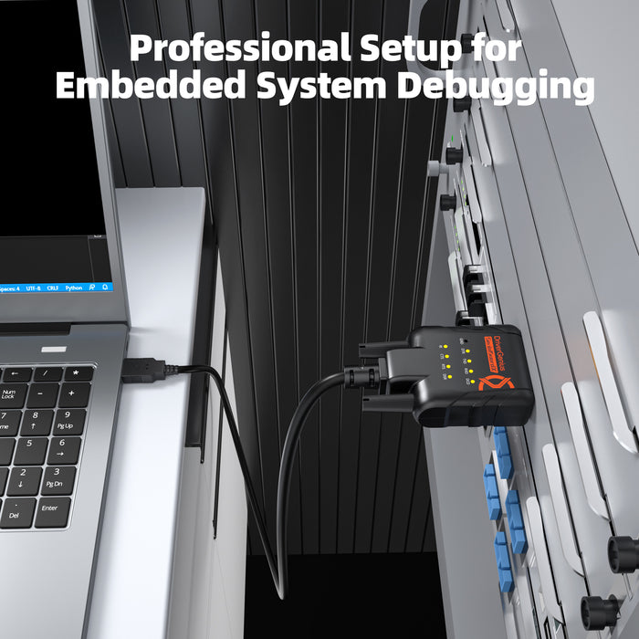 RS232-ESD9A | SerialGuardX USB to Serial Adapter with ESD Protection (FTDI, 9xLED)