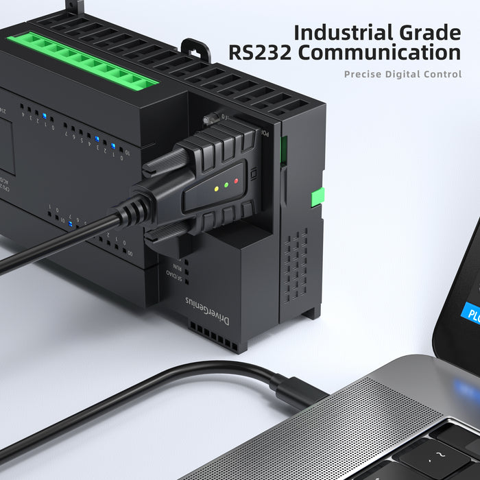 DriverGenius USB-C to RS-232 DB9 Serial Adapter - Windows 11 & macOS 15.1.1 (USB232A-B-C)