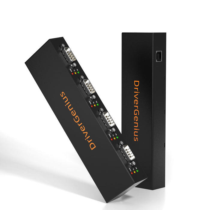 DrierGenius 4XRS232 Hub Adattatore Seriale USB a Seriale/DB9/RS-232 4 Porte - Windows 11 & macOS 11