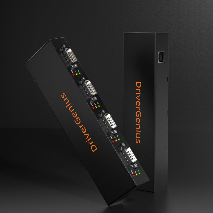 DrierGenius 4XRS232 Hub Adattatore Seriale USB a Seriale/DB9/RS-232 4 Porte - Windows 11 & macOS 11
