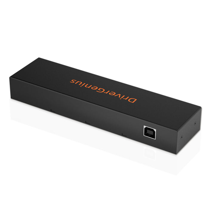 DrierGenius 4XRS232 Hub Adattatore Seriale USB a Seriale/DB9/RS-232 4 Porte - Windows 11 & macOS 11
