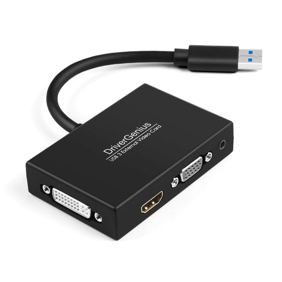 DriverGenius USB 3.0 to HDMI / DVI / VGA Adapter 2048x1152