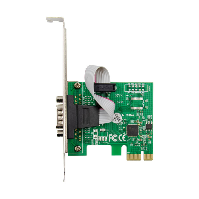 PEX-RS232-I | 1-Port PCI Express PCIe RS232 Serial Host Controller Adapter Card - PCIe to Serial DB9 Compatiable with Windows & Linux