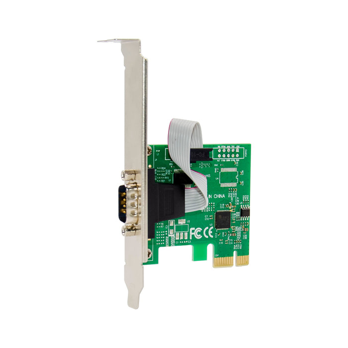 PEX-RS232-I | 1-Port PCI Express PCIe RS232 Serial Host Controller Adapter Card - PCIe to Serial DB9 Compatiable with Windows & Linux