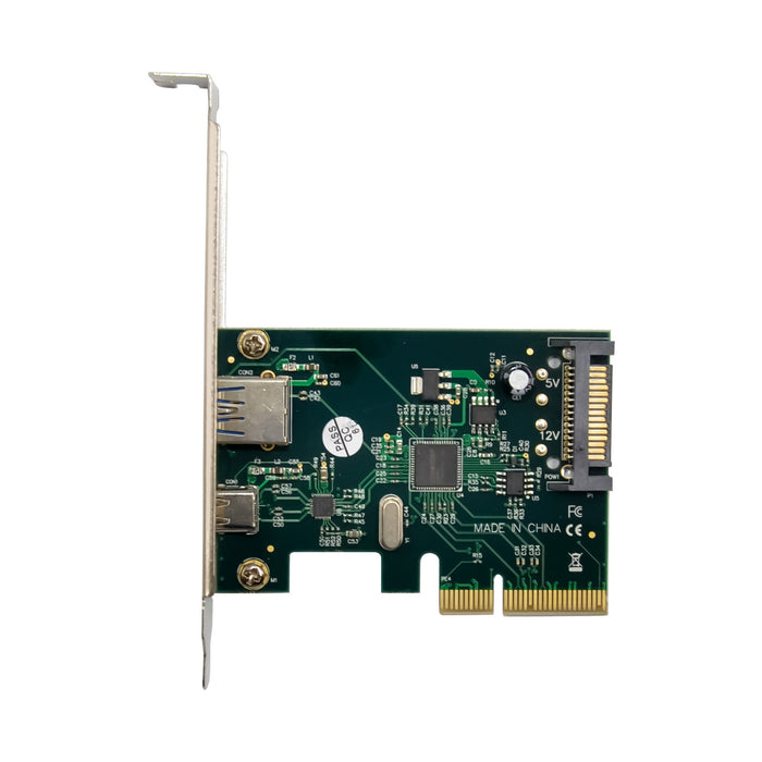 10Gbps USB 3.2 Gen 2 PCI Express PCIe Card w/ 1x USB-C & 1 x USB-A  Controller Card