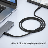 DriverGenius UC240-U2 USB-C PD3.1 240W Charging Cable - Nylon Braided, 1.8m