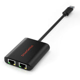 DriverGenius CU200 Adattatore USB 3.0 a doppia porta Ethernet Gigabit NIC - Windows 11 & macOS 11