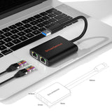 DriverGenius CU200 | USB 3.0 to Dual Gigabit Ethernet Adapter for Windows 11 & macOS Ventura 13.0.1