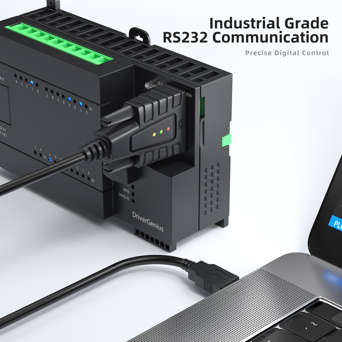 DriverGenius USB232A-B | Adattatore USB a Seriale RS232 DB9 con Interfaccia COM