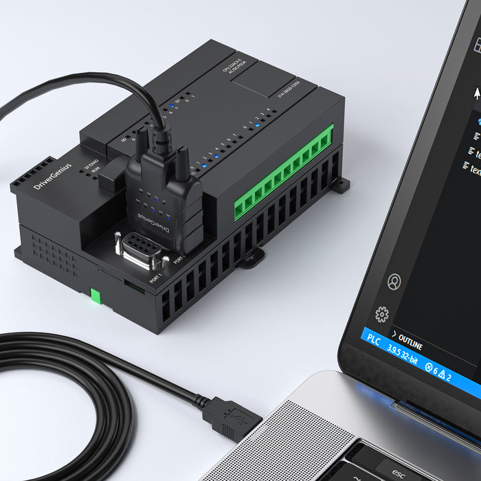 DriverGenius USB to RS-232 Adapter with 9 x Activity Monitoring LEDs for Windows 11 & macOS 15.1.1  (USB232A-E-A)
