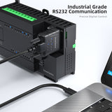 DriverGenius USB232A-E-C | Professional USB-C to RS-232 Adapter w/ 9-LED Indicator