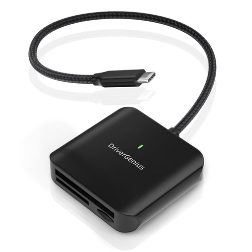 DriverGenius HB080 USB-C 3.2 Gen 1 UHS-II SD / microSD4.0 Card Reader for DLSR Camera